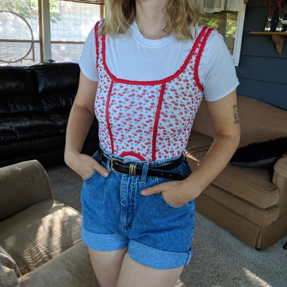 Cherry corset